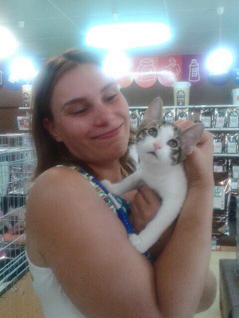 Mobi et son adoptante